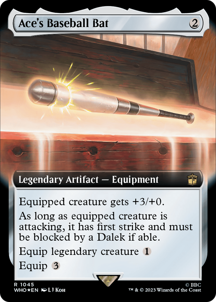 Ace's Baseball Bat (Extended Art) (Surge Foil) [Doctor Who] | All Aboard Games