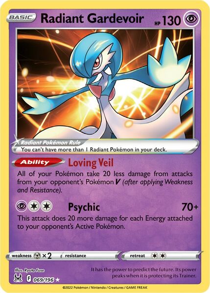 Radiant Gardevoir (069/196) [Prize Pack Series Three] | All Aboard Games