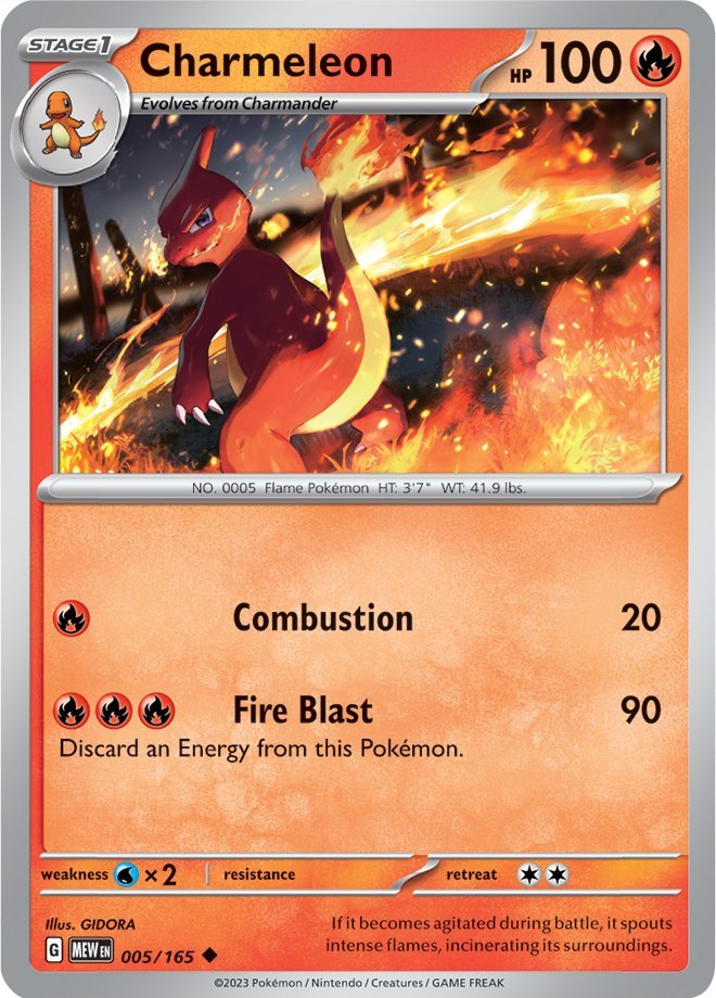 Charmeleon (005/165) [Scarlet & Violet: 151] | All Aboard Games