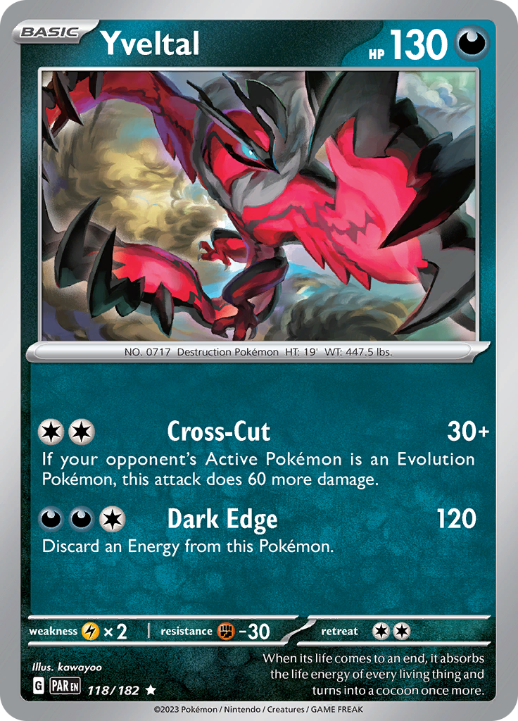 Yveltal (118/182) [Scarlet & Violet: Paradox Rift] | All Aboard Games