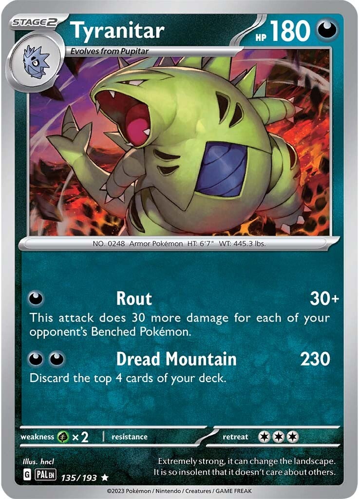 Tyranitar (135/193) [Scarlet & Violet: Paldea Evolved] | All Aboard Games