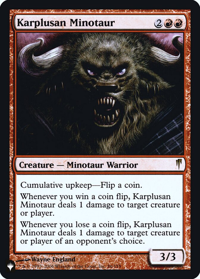 Karplusan Minotaur [Secret Lair: Heads I Win, Tails You Lose] | All Aboard Games
