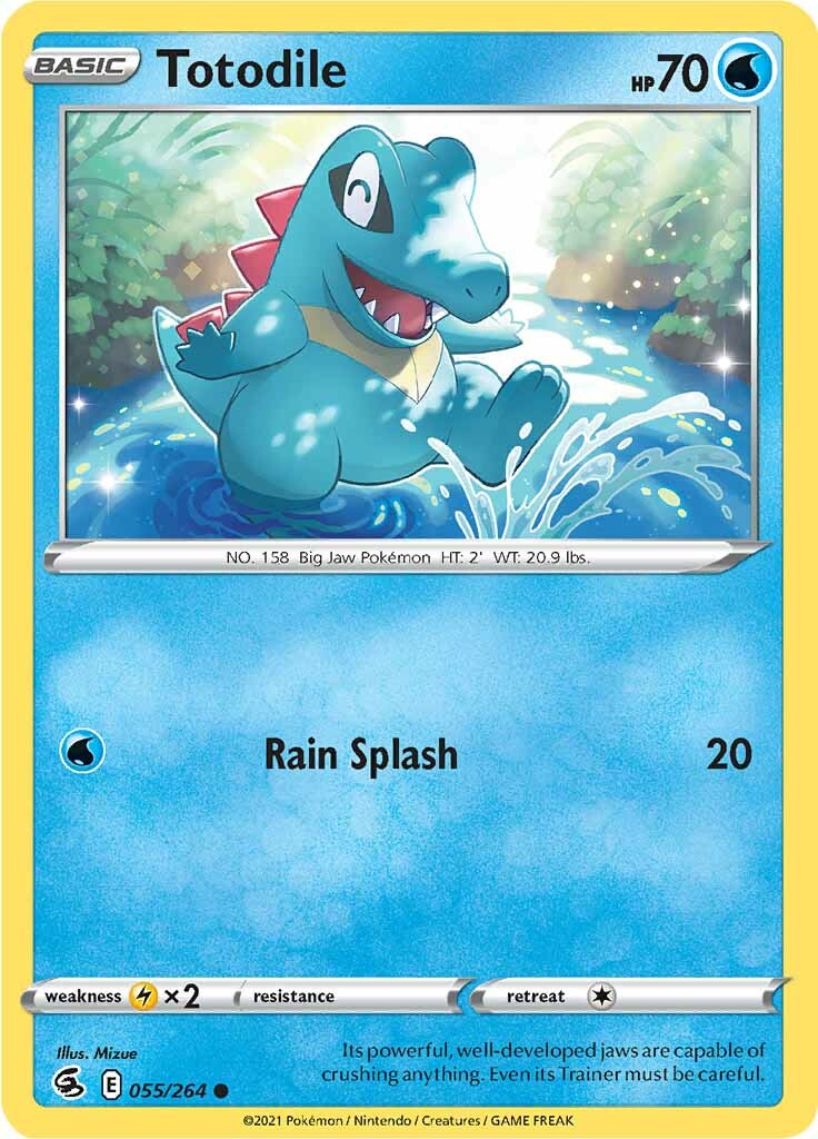 Totodile (055/264) [Sword & Shield: Fusion Strike] | All Aboard Games