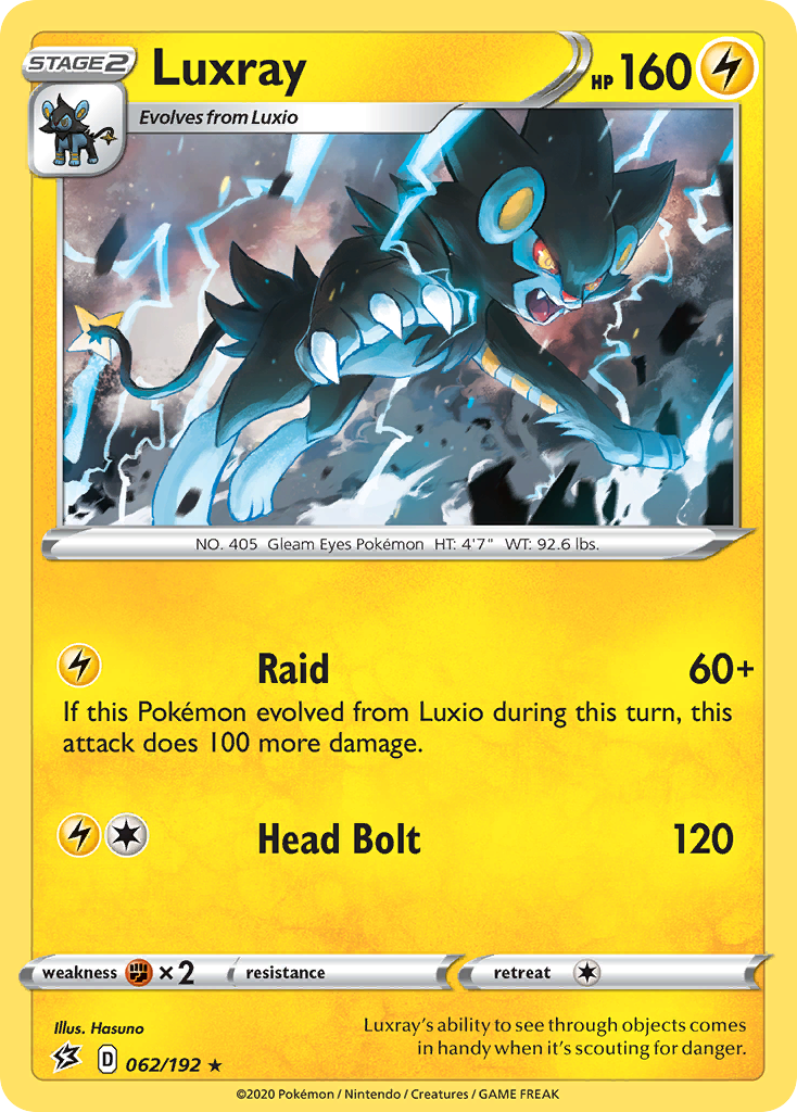 Luxray (062/192) [Sword & Shield: Rebel Clash] | All Aboard Games