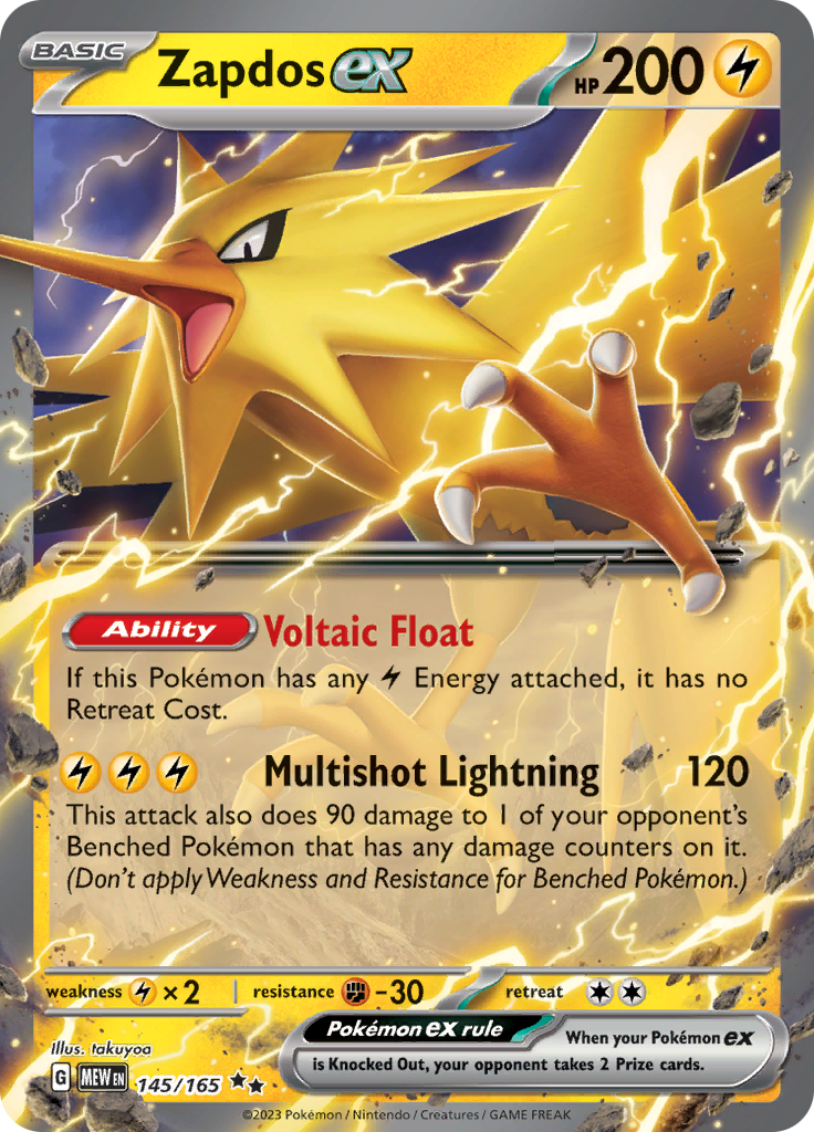 Zapdos ex (145/165) [Scarlet & Violet: 151] | All Aboard Games