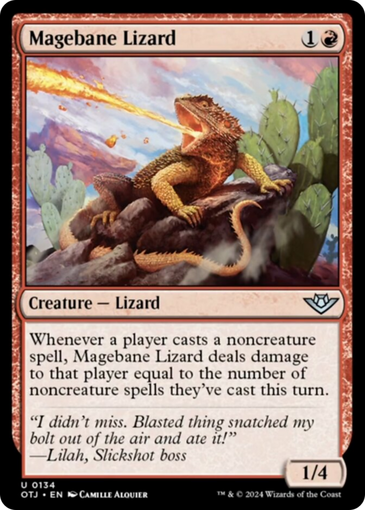 Magebane Lizard [Outlaws of Thunder Junction] | All Aboard Games