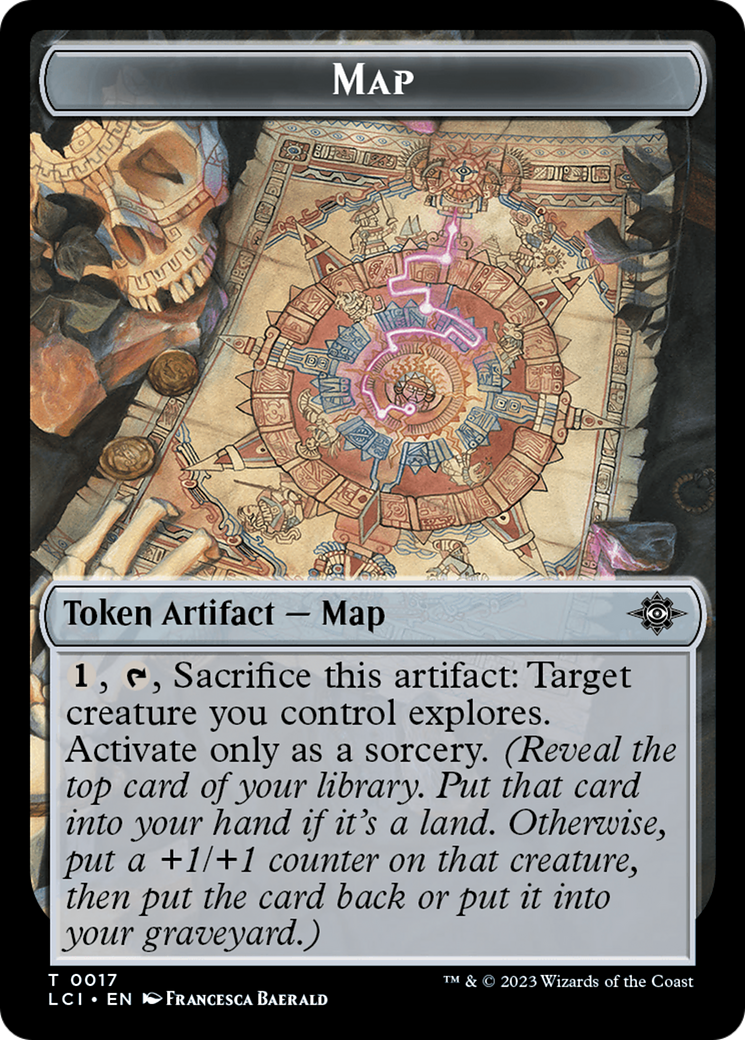 Map // Fungus Double-Sided Token [The Lost Caverns of Ixalan Tokens] | All Aboard Games