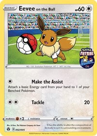 Eevee on the Ball (002/005) [Miscellaneous Cards] | All Aboard Games