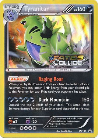 Tyranitar (XY130) (Staff) [XY: Black Star Promos] | All Aboard Games