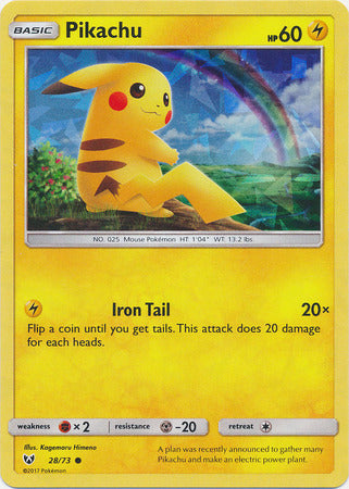 Pikachu (28/73) (Cracked Ice Holo) [Miscellaneous Cards] | All Aboard Games