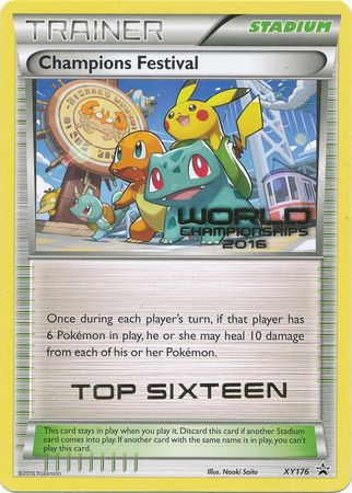 Champions Festival 2016 Top Sixteen (XY176) [XY: Black Star Promos] | All Aboard Games