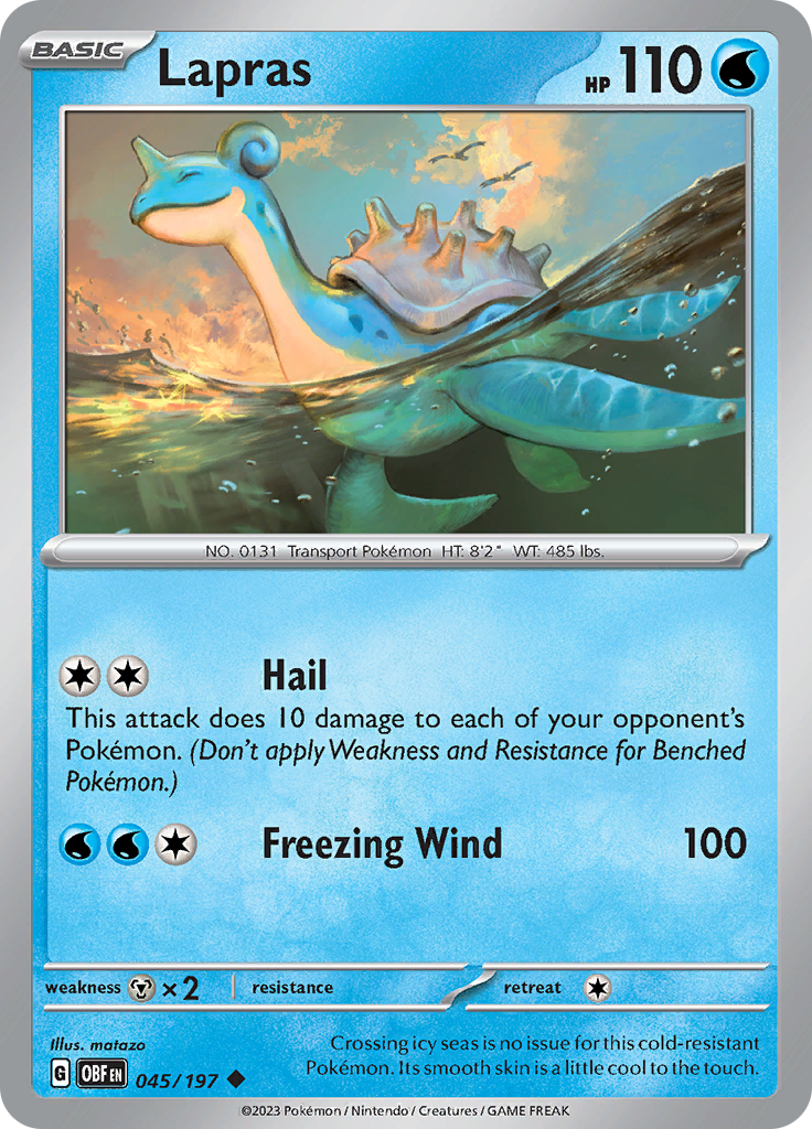 Lapras (045/197) [Scarlet & Violet: Obsidian Flames] | All Aboard Games