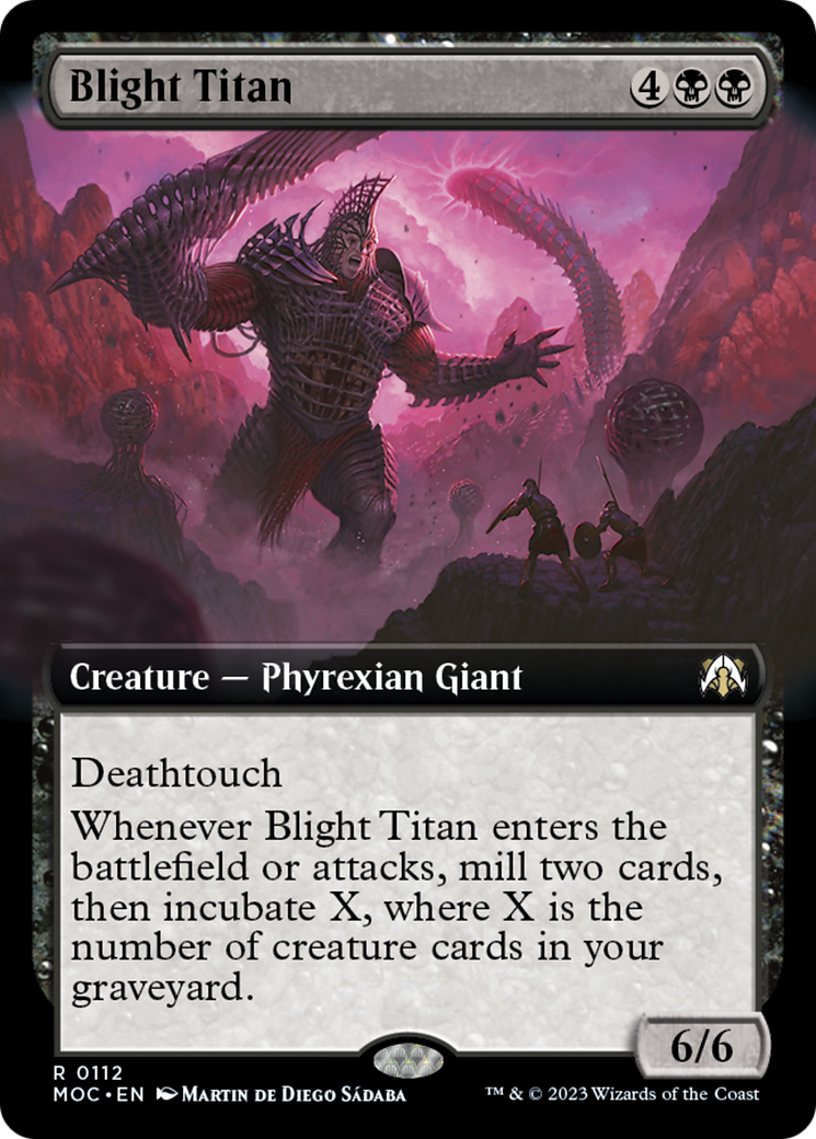 Blight Titan (Extended Art) [March of the Machine Commander] | All Aboard Games