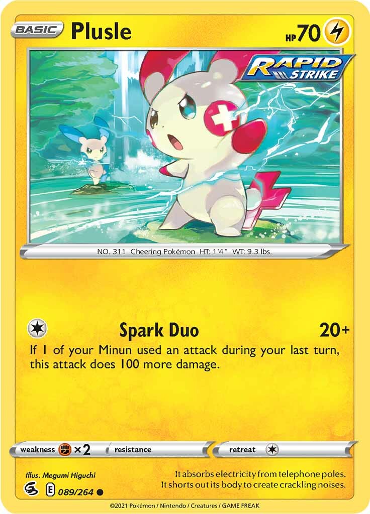 Plusle (089/264) [Sword & Shield: Fusion Strike] | All Aboard Games