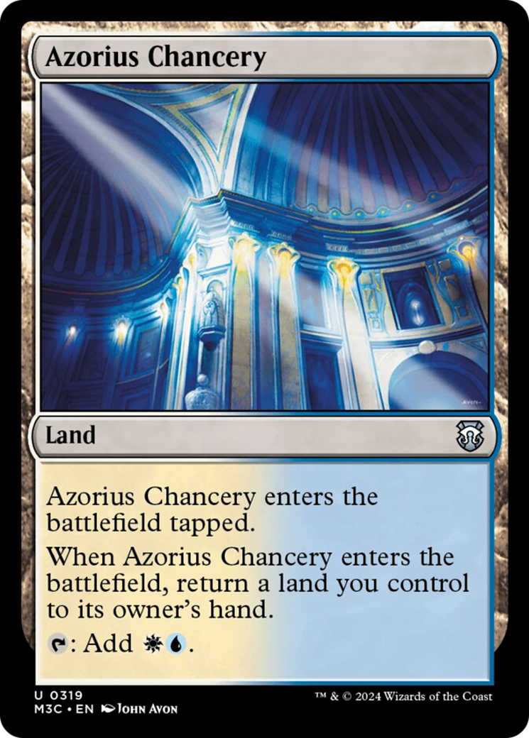 Azorius Chancery (Ripple Foil) [Modern Horizons 3 Commander] | All Aboard Games