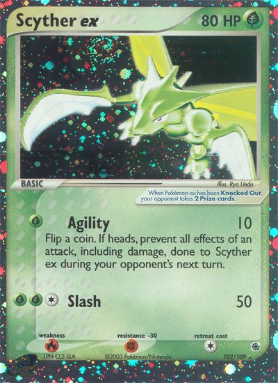 Scyther ex (102/109) [EX: Ruby & Sapphire] | All Aboard Games