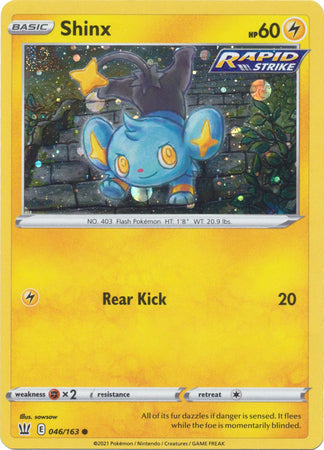 Shinx (046/163) (Cosmos Holo) [Sword & Shield: Battle Styles] | All Aboard Games