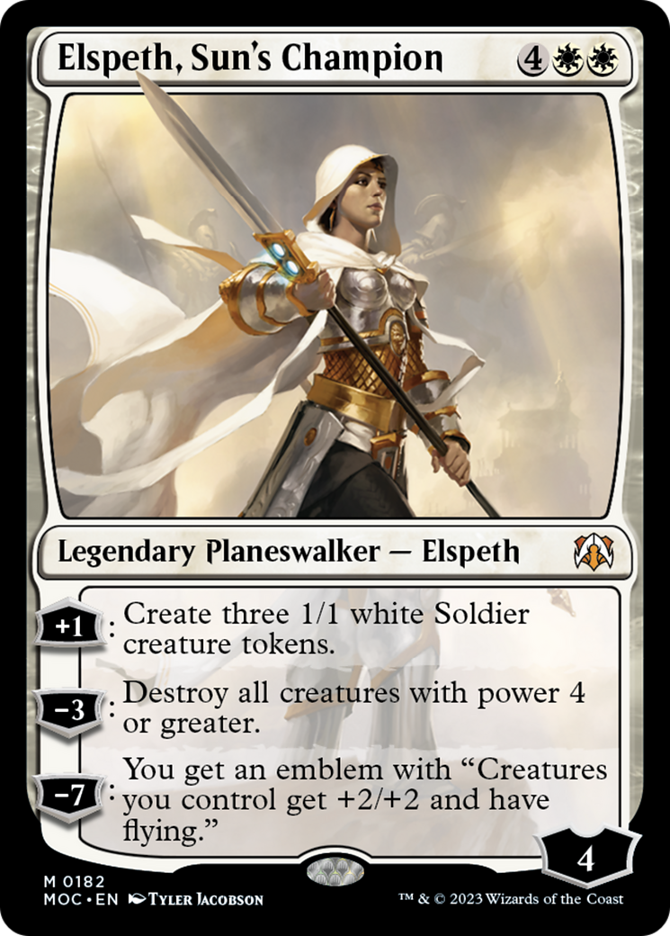 Elspeth, Sun's Champion [March of the Machine Commander] | All Aboard Games