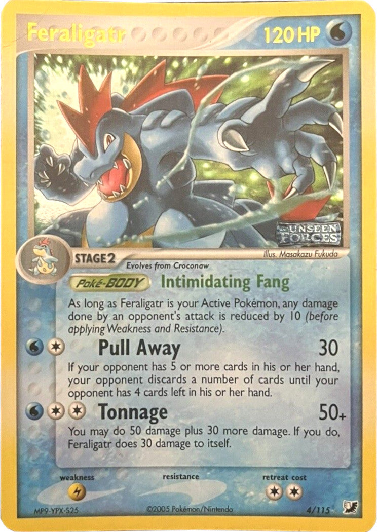 Feraligatr (4/115) (Stamped) [EX: Unseen Forces] | All Aboard Games