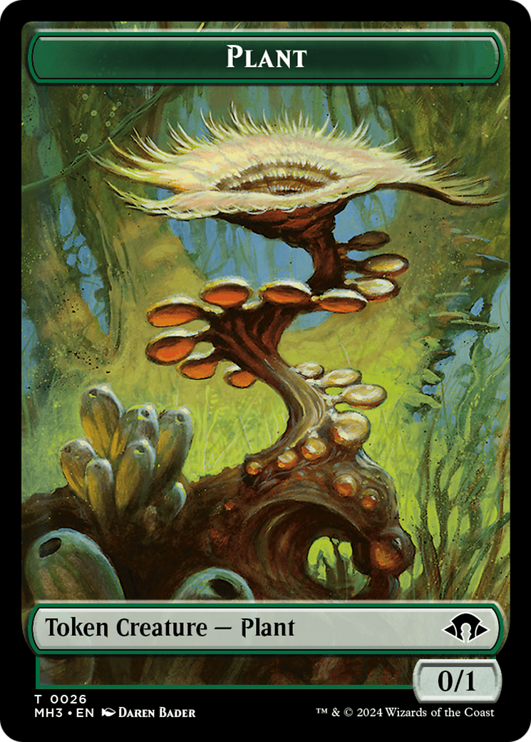 Ape // Plant Double-Sided Token [Modern Horizons 3 Commander Tokens] | All Aboard Games