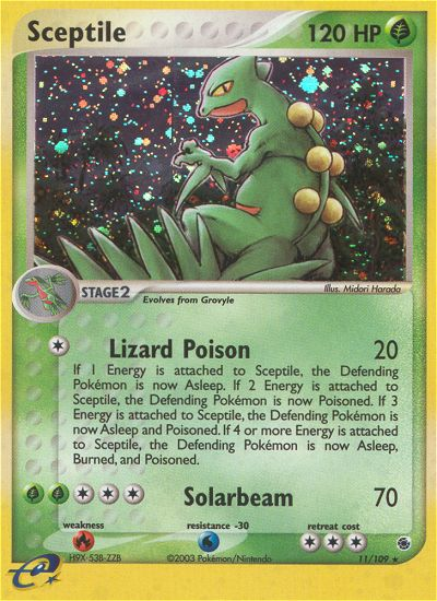 Sceptile (11/109) [EX: Ruby & Sapphire] | All Aboard Games