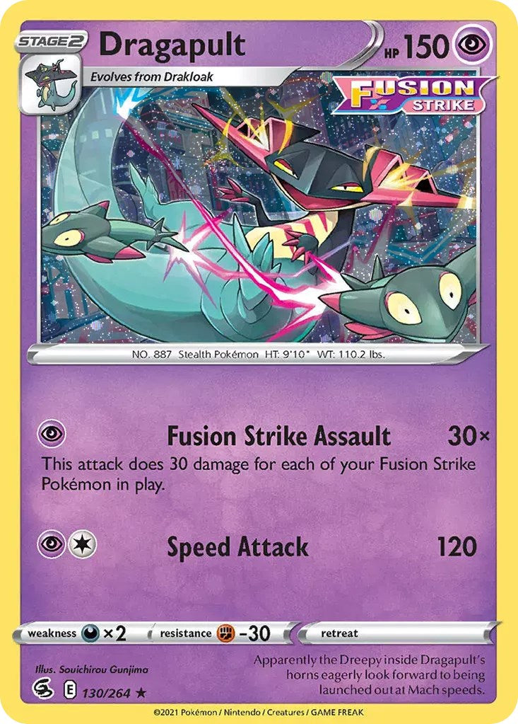 Dragapult (130/264) (Cosmos Holo) [Sword & Shield: Fusion Strike] | All Aboard Games