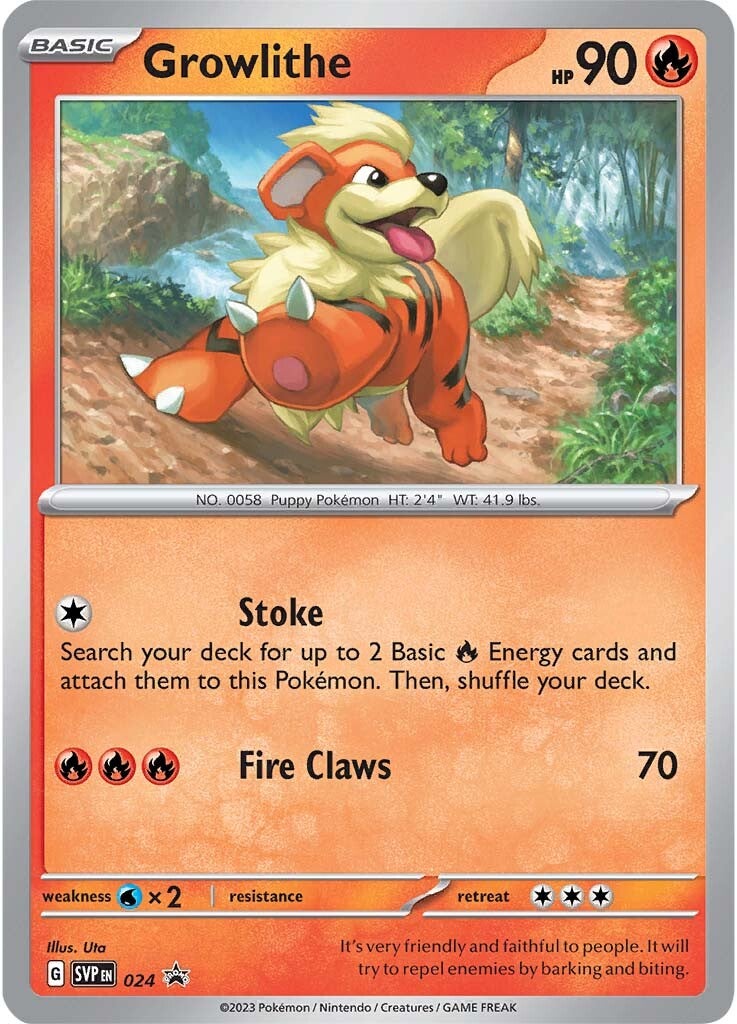 Growlithe (024) [Scarlet & Violet: Black Star Promos] | All Aboard Games