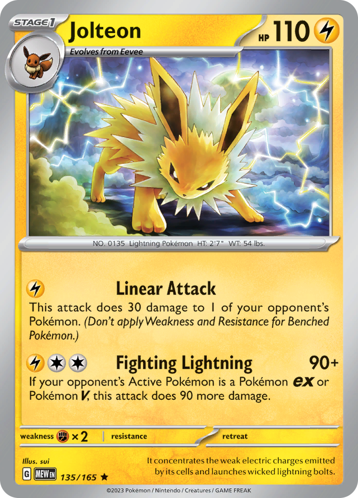 Jolteon (135/165) [Scarlet & Violet: 151] | All Aboard Games