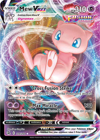 Mew VMAX (114/264) [Sword & Shield: Fusion Strike] | All Aboard Games