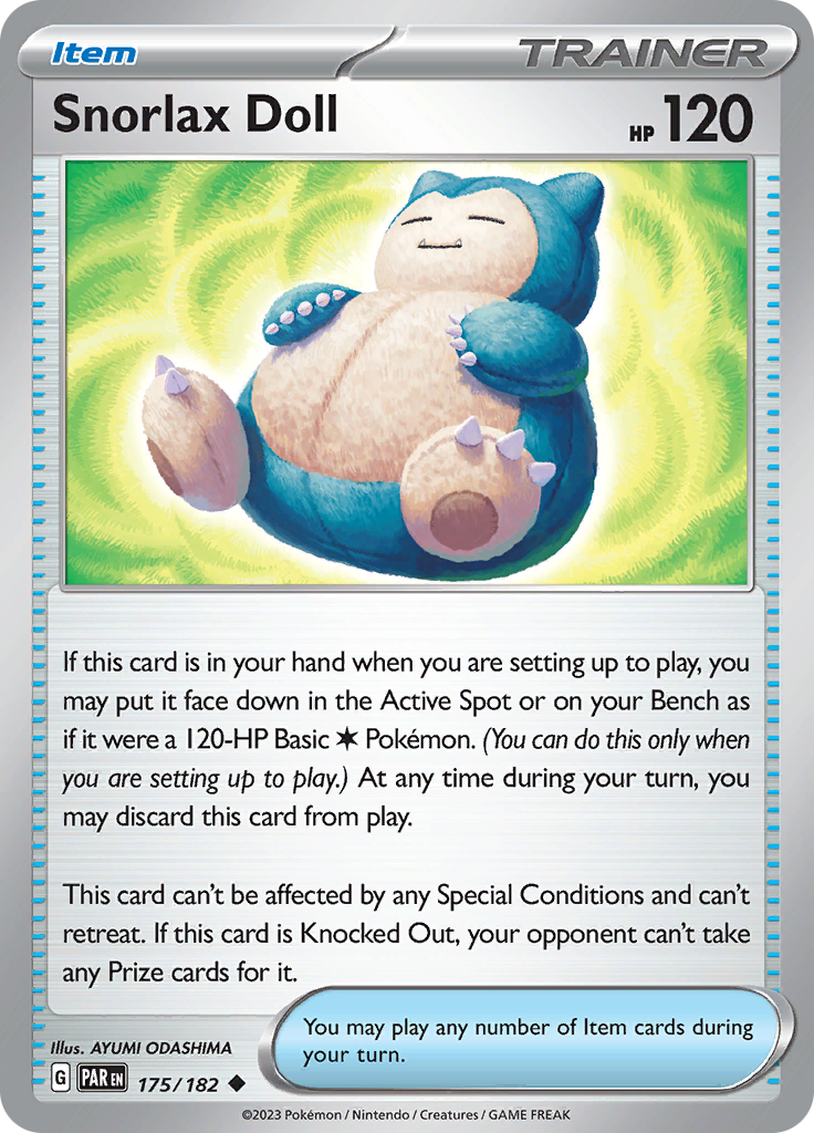 Snorlax Doll (175/182) [Scarlet & Violet: Paradox Rift] | All Aboard Games