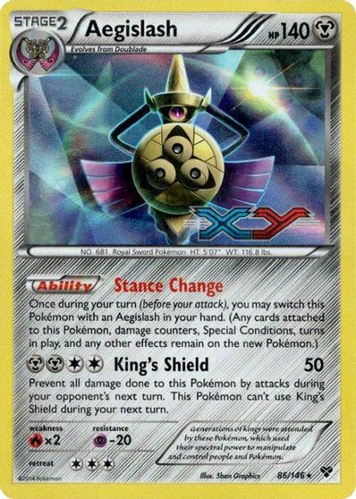 Aegislash (86/146) (Prerelease Promo) [XY: Black Star Promos] | All Aboard Games