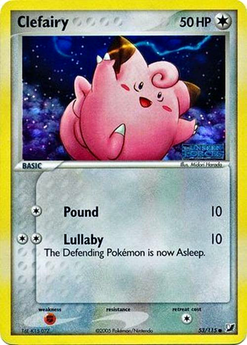 Clefairy (53/115) (Stamped) [EX: Unseen Forces] | All Aboard Games
