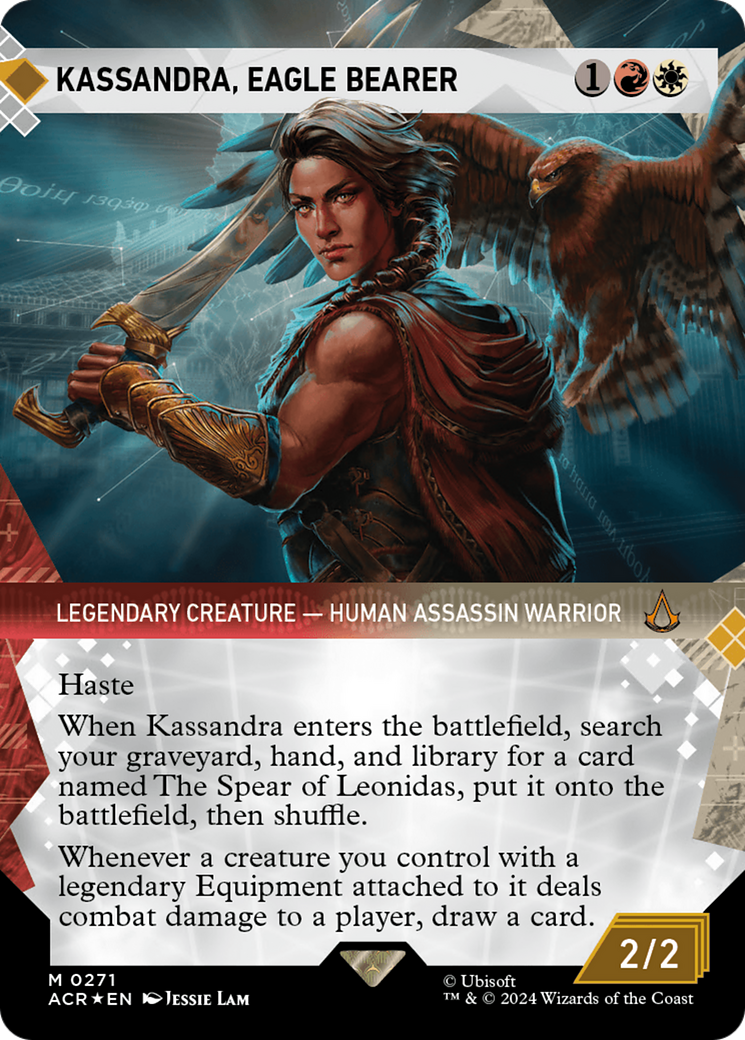 Kassandra, Eagle Bearer (Showcase) (Textured Foil) [Assassin's Creed] | All Aboard Games