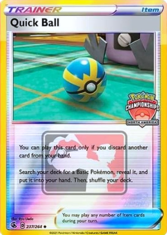 Quick Ball (237/264) (North America Championships Promo) [Sword & Shield: Fusion Strike] | All Aboard Games