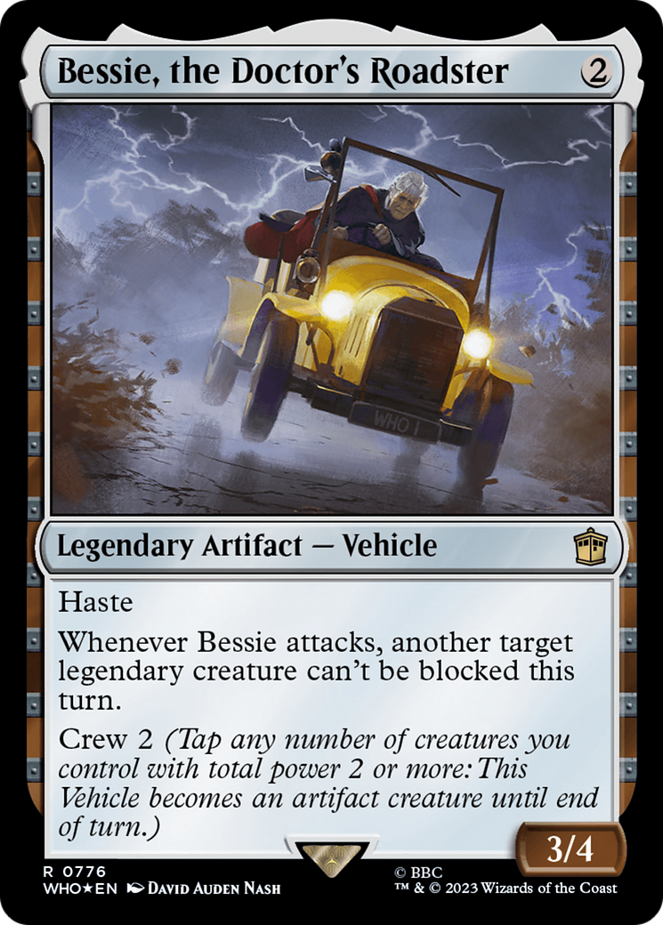 Bessie, the Doctor's Roadster (Surge Foil) [Doctor Who] | All Aboard Games