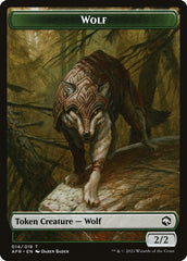 Wolf // Vecna Double-Sided Token [Dungeons & Dragons: Adventures in the Forgotten Realms Tokens] | All Aboard Games