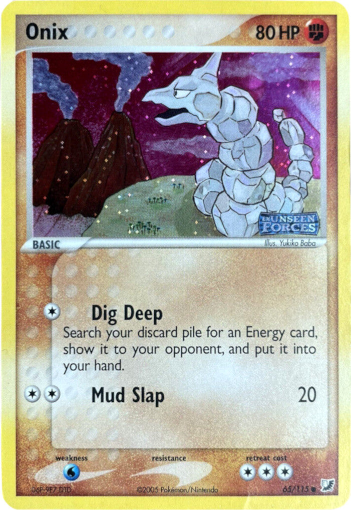 Onix (65/115) (Stamped) [EX: Unseen Forces] | All Aboard Games