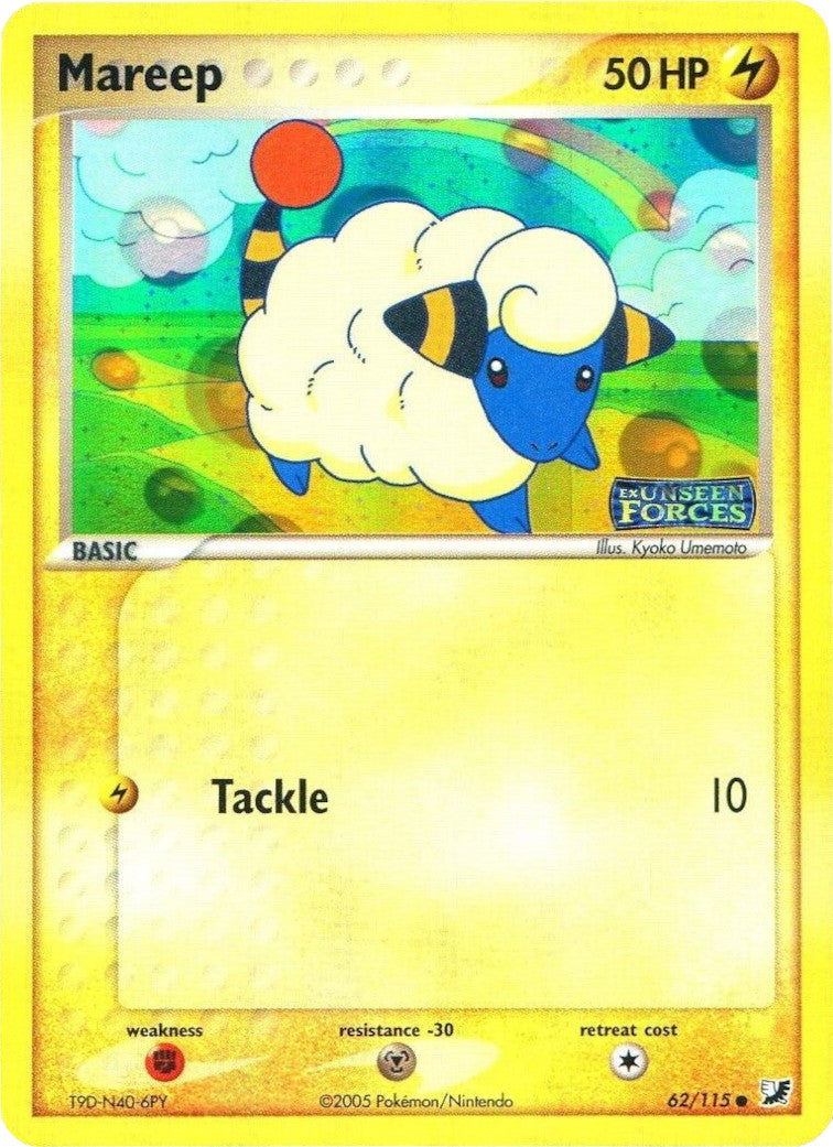 Mareep (62/115) (Stamped) [EX: Unseen Forces] | All Aboard Games