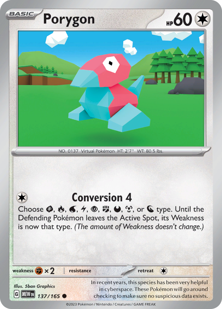 Porygon (137/165) [Scarlet & Violet: 151] | All Aboard Games