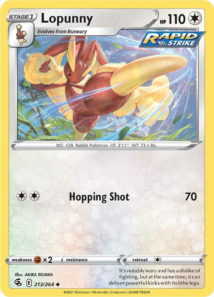 Lopunny (213/264) [Sword & Shield: Fusion Strike] | All Aboard Games