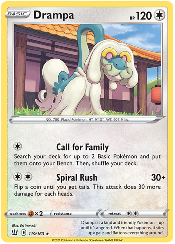 Drampa (119/163) [Sword & Shield: Battle Styles] | All Aboard Games