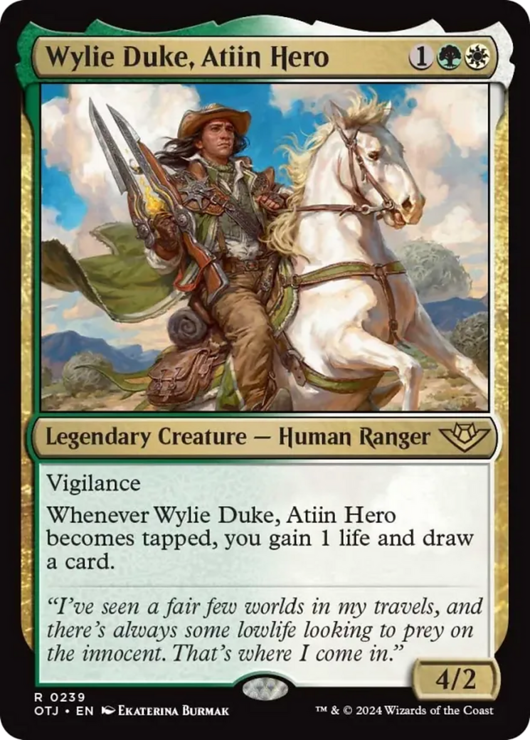Wylie Duke, Atiin Hero [Outlaws of Thunder Junction] | All Aboard Games