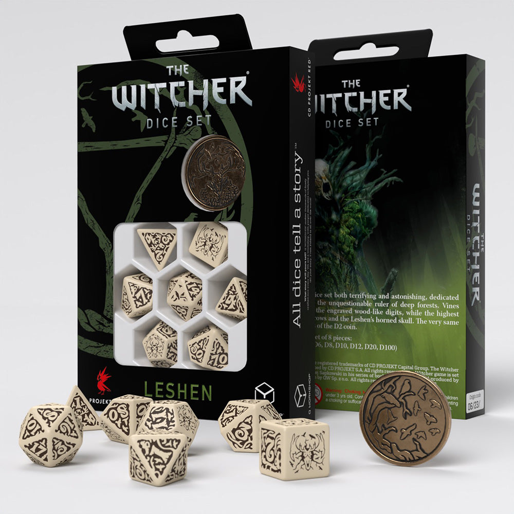 7pc The Witcher - Leshen: The Master of Crows Polyhedral Set | All Aboard Games