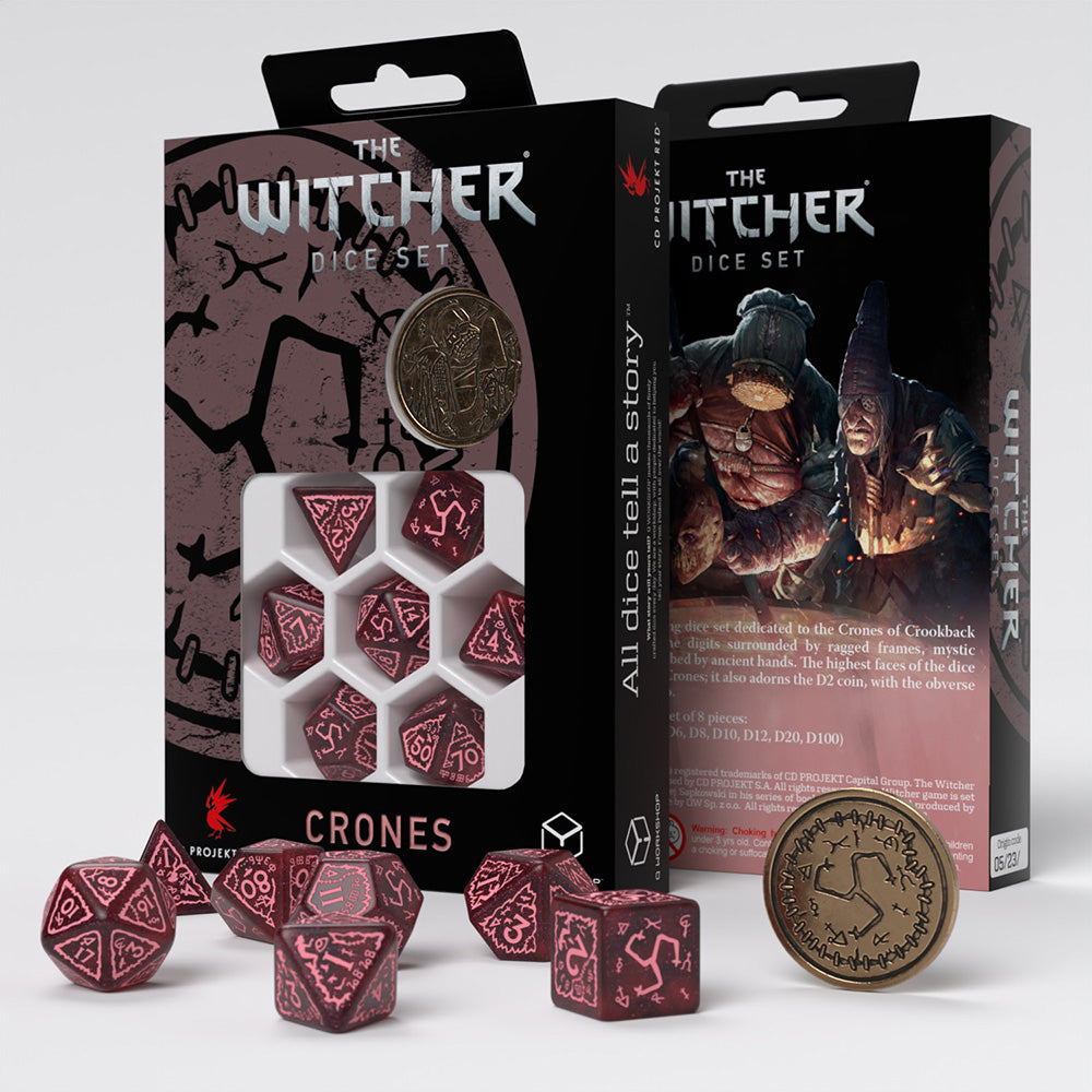 7pc The Witcher - Crones: Whispess Polyhedral Set | All Aboard Games