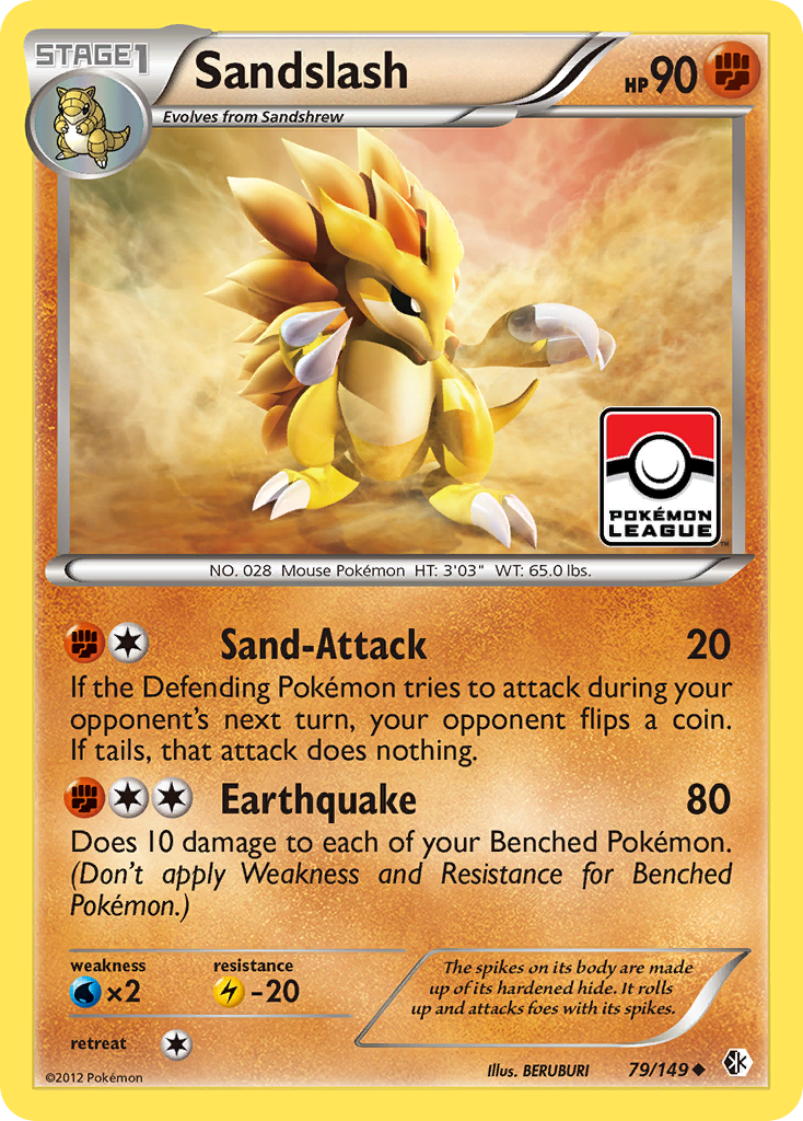 Sandslash (79/149) [Black & White: Boundaries Crossed] | All Aboard Games