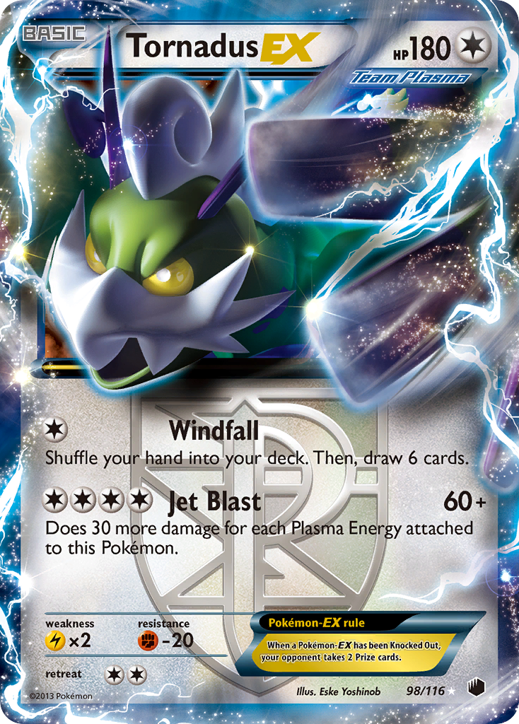 Tornadus EX (98/116) [Black & White: Plasma Freeze] | All Aboard Games