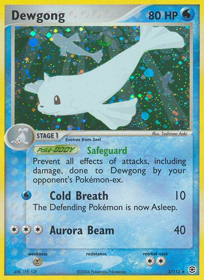 Dewgong (3/112) [EX: FireRed & LeafGreen] | All Aboard Games