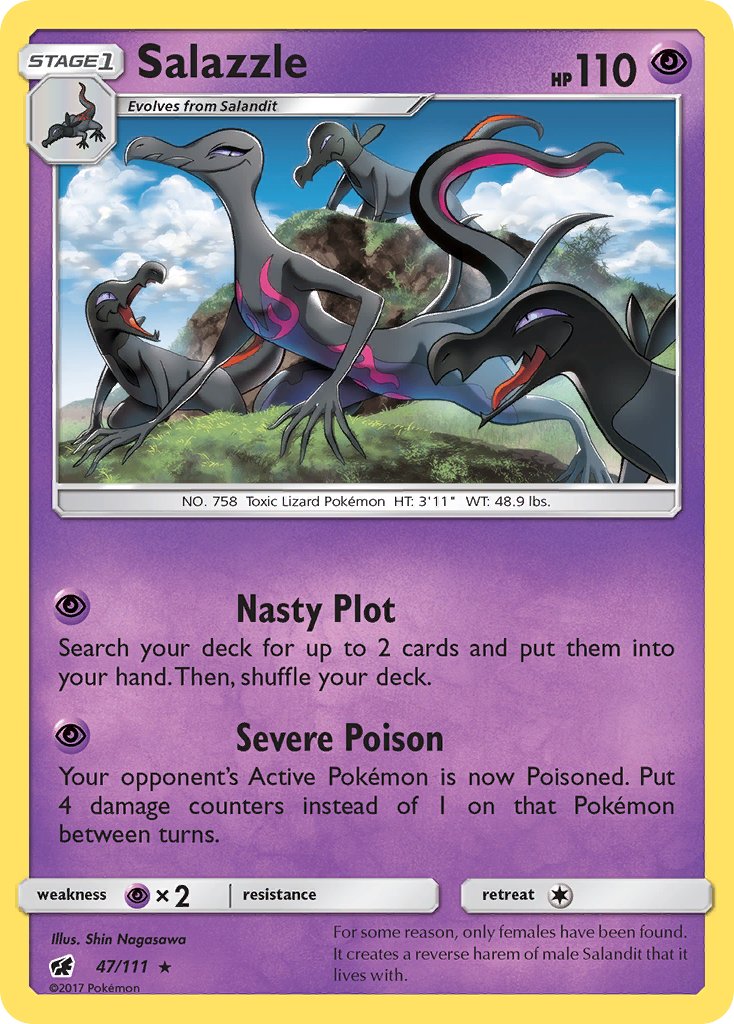 Salazzle (47/111) (Theme Deck Exclusive) [Sun & Moon: Crimson Invasion] | All Aboard Games