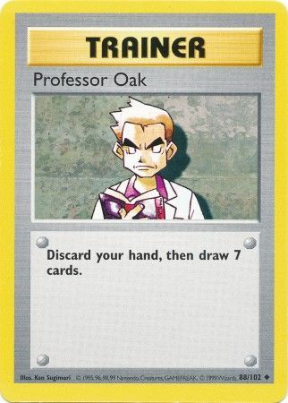 Professor Oak (88/102) [Base Set Shadowless Unlimited] | All Aboard Games