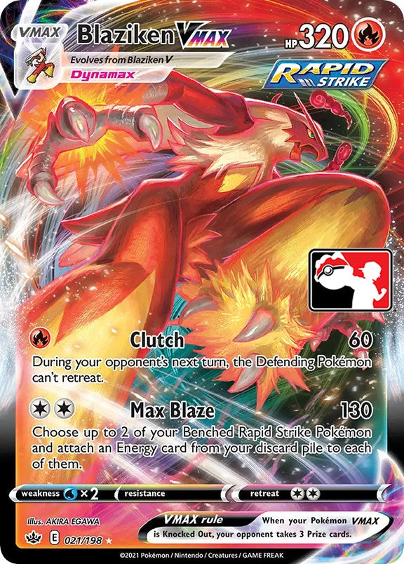 Blaziken VMAX (021/198) [Prize Pack Series One] | All Aboard Games